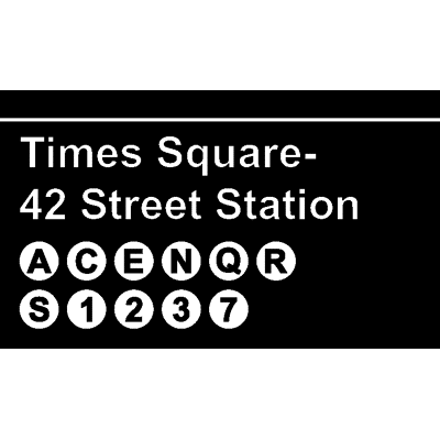 NC Sticker Times Square – 42 Street Station - Publicité NC Sticker Times Square – 42 Street Station - Publicité