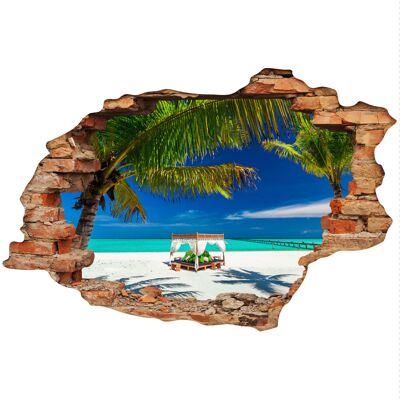 Ambiance-sticker Sticker trompe l'oeil décor romantique pour amoureux - Publicité Ambiance-sticker Sticker trompe l'oeil décor romantique pour amoureux - Publicité