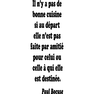 NC Sticker Une bonne cuisine - Paul Bocuse - Publicité NC Sticker Une bonne cuisine - Paul Bocuse - Publicité