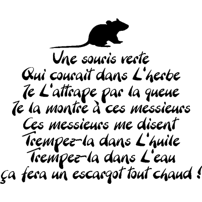 NC Sticker Une souris verte - Publicité NC Sticker Une souris verte - Publicité