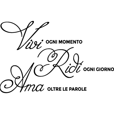 NC Sticker Vivi, Ridi, Ama - Publicité NC Sticker Vivi, Ridi, Ama - Publicité