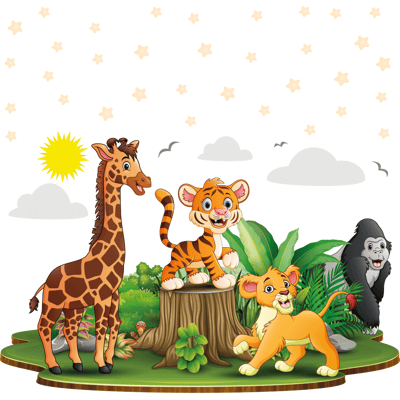 Ambiance-sticker Stickers animaux bébés d'afrique - Publicité Ambiance-sticker Stickers animaux bébés d'afrique - Publicité