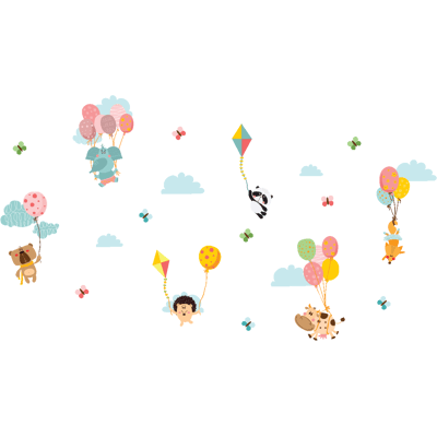 Ambiance-sticker Stickers animaux et les cerfs-volants fantastiques - Publicité Ambiance-sticker Stickers animaux et les cerfs-volants fantastiques - Publicité