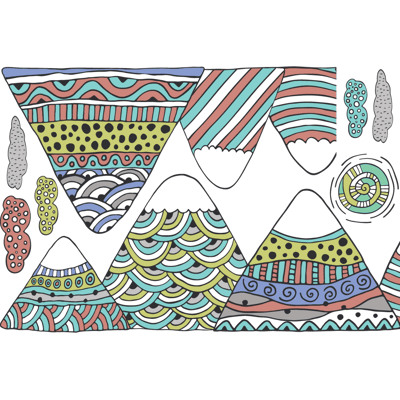 Ambiance-sticker Stickers enfant montagnes scandinaves anoushka - Publicité Ambiance-sticker Stickers enfant montagnes scandinaves anoushka - Publicité