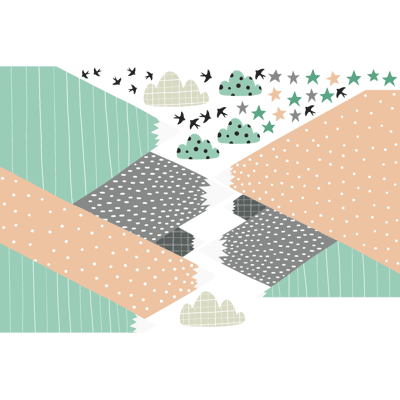 Ambiance-sticker Stickers enfant montagnes scandinaves darinka - Publicité Ambiance-sticker Stickers enfant montagnes scandinaves darinka - Publicité