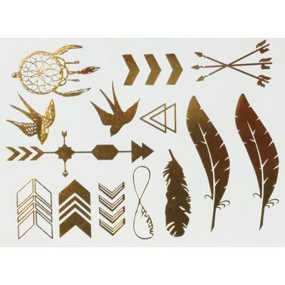 Ambiance-sticker Tatouages temporaires “Motif indien” - Publicité Ambiance-sticker Tatouages temporaires “Motif indien” - Publicité