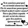 Ambiance-sticker Sticker citation amour tu te souviens pourquoi ... - G. Musso