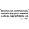 Ambiance-sticker Sticker Citation Espagnol - Somos humanos… D. Agron