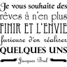 NC Sticker citation Je vous souhaite des rêves – Jacques Brel