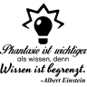 Ambiance-sticker Sticker citation phantasie ist wichtiger als wissen (Einstein)