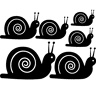 Ambiance-sticker Sticker Défilé d'escargots