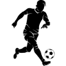 Ambiance-sticker Sticker Footballeur avec un ballon