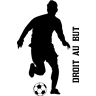 Ambiance-sticker Sticker Footballeur droit au but