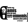 Ambiance-sticker Sticker Gardez vos ennemis encore plus près - Le Parrain 2