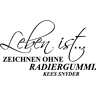 Ambiance-sticker Sticker Leben ist ... Kees Snyder