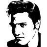 Ambiance-sticker Sticker Portrait Elvis Presley