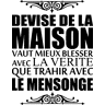 Ambiance-sticker Sticker Vaut mieux blesser avec la verité que de trahir avec le mensonge