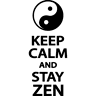 Ambiance-sticker Sticker ZEN Gardez votre calme et rester zen