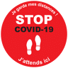 Ambiance-sticker Stickers sol stop covid-19