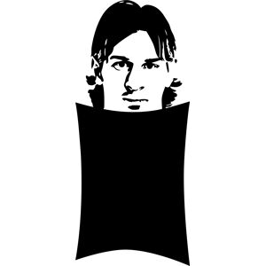 Ambiance-sticker Sticker ardoise Lionel Messi