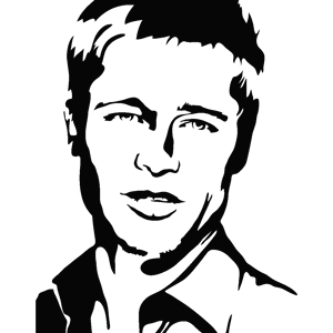 Ambiance-sticker Sticker Brad Pitt