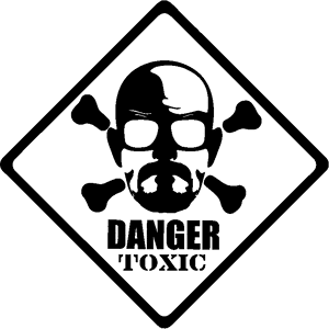 Ambiance-sticker Sticker Danger toxic - Breaking bad
