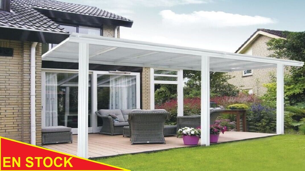 pergola aluminium 5x4m blanche