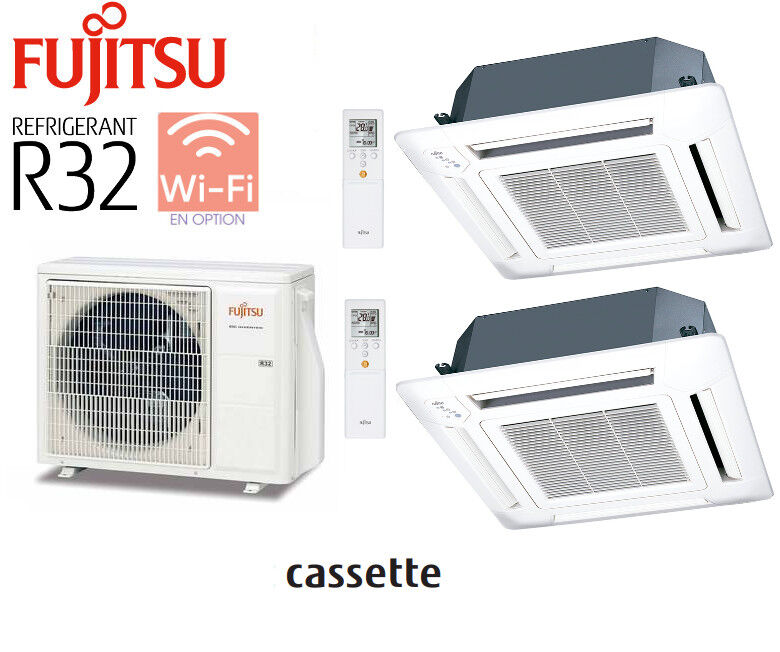 Notice d'utilisation, manuel d'utilisation et mode d'emploi Fujitsu Siemens Bi-Split CASSETTES 600 X 600 AOY50M2-KB + 2 AUY25MI-KV   
