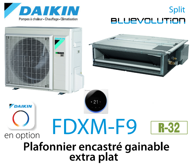 Notice d'utilisation, manuel d'utilisation et mode d'emploi Daikin Plafonnier encastré gainable extra plat FDXM35F9   
