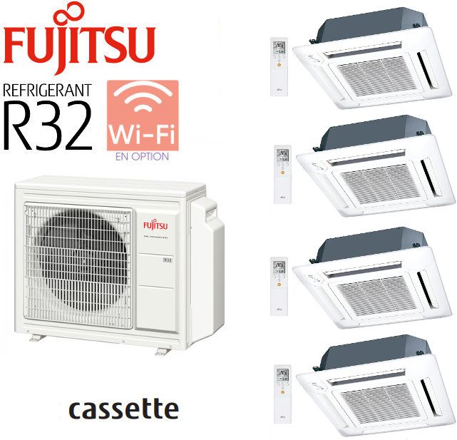 Notice d'utilisation, manuel d'utilisation et mode d'emploi Fujitsu Siemens Quadri-Split CASSETTES 600 X 600 AOY80M4-KB + 4 AUY20MI-KV   