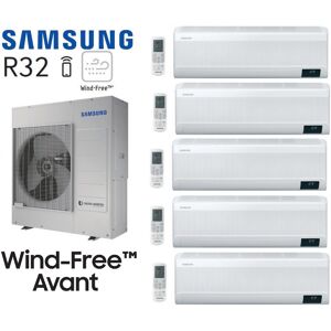 Samsung Wind-Free Avant 5-Split AJ100TXJ5KG + 4 AR07TXEAAWK + 1 AR18TXEAAWK