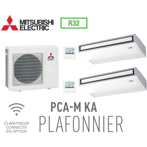 Mitsubishi Bi-split PLAFONNIER MXZ-5F102VF + 2 PCA-M50KA