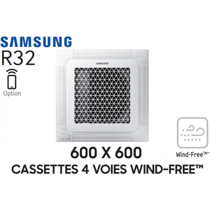 Samsung Cassette 4 voies 600x600 Wind-Free AC035RNNDKG