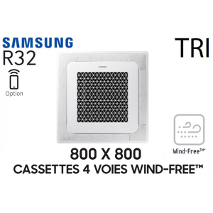 Samsung Cassette 4 voies 800 X 800 Wind-Free AC100RN4DKG Triphase