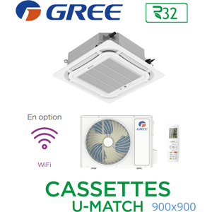 GREE Cassete U-MATCH 900x900 UM CST 30 R32