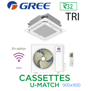 GREE Cassete U-MATCH 900x900 UM CST 36 3PH R32