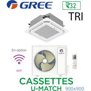 GREE Cassete U-MATCH 900x900 UM CST 42 3PH R32