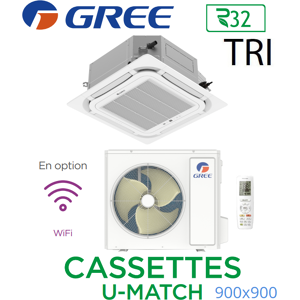 GREE Cassete U-MATCH 900x900 UM CST 48 3PH R32