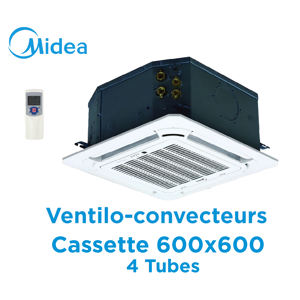 Ventilo-convecteur Cassette 600x600 4 Tubes MKD-V400FA de Midea
