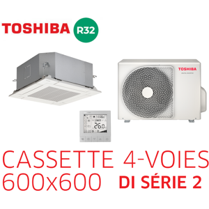 Toshiba Cassette 4-voies 600x600 DI 2 RAV-HM301MUT-E