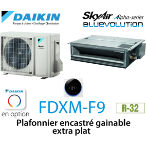 Daikin Plafonnier encastre gainable extra plat Alpha FDXM35F9