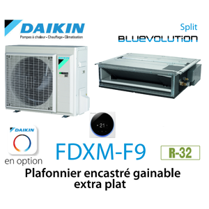 Daikin Plafonnier encastre gainable extra plat FDXM25F9