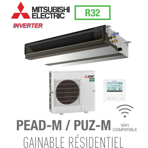 Mitsubishi GAINABLE RÉSIDENTIEL modele PESZ-M125JA monophase