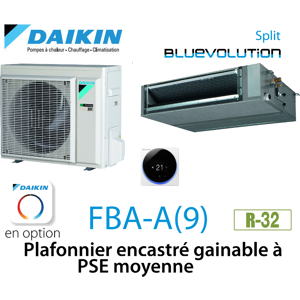 Daikin Plafonnier encastre gainable a PSE moyenne FBA35A9