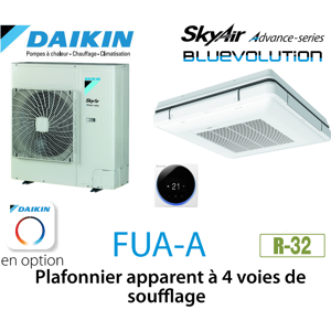 Daikin Plafonnier apparent a 4 voies de soufflage Advance FUA71A