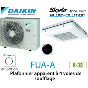 Daikin Plafonnier apparent a 4 voies de soufflage Alpha FUA71A monophase