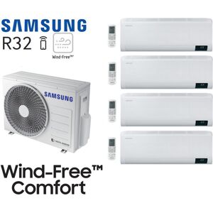 Samsung Wind-Free Comfort Quadri-Split AJ080TXJ4KG + 3 AR07TXFCAWKN + 1 AR12TXFCAWKN