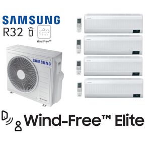 Samsung Wind-Free Elite Quadri-Split AJ080TXJ4KG + 3 AR07CXCAAWKNEU + 1 AR12CXCAAWKNEU