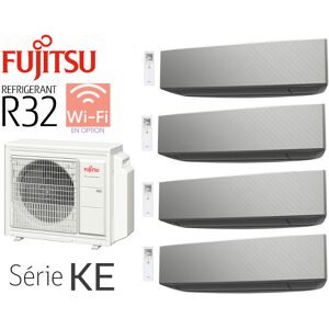 Fujitsu Siemens Quadri-Split Mural AOY80M4-KB + 2 ASY20MI-KE Silver + 1 ASY25MI-KE Silver + 1 ASY40MI-KE Silver