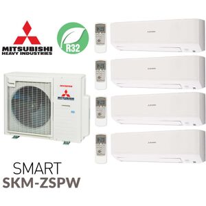 Mitsubishi Heavy Industries Quadri-split SMART SCM71ZS-W + 3 SKM20ZSP-W + 1 SKM35ZSP-W